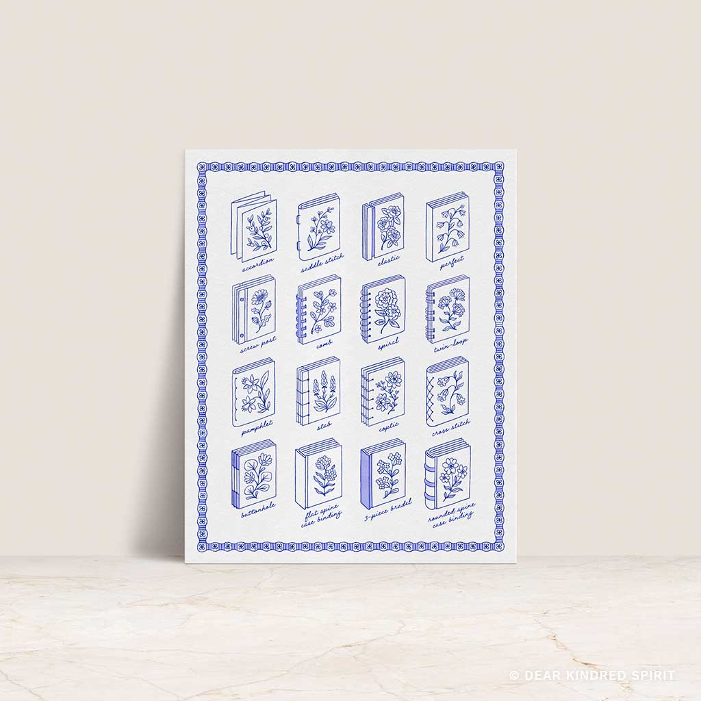 Bookbinding Styles | Giclée Art Print
