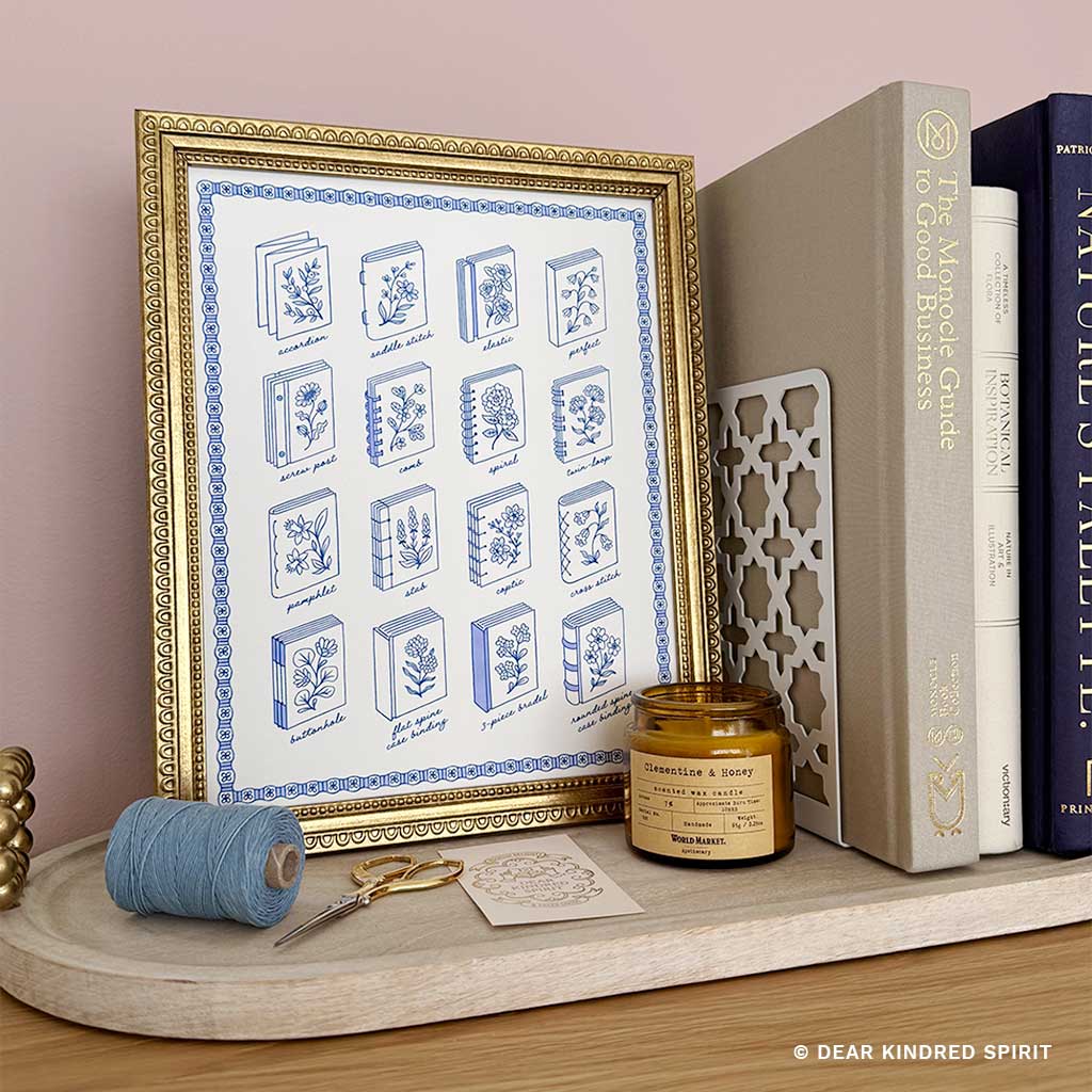 Bookbinding Styles | Giclée Art Print
