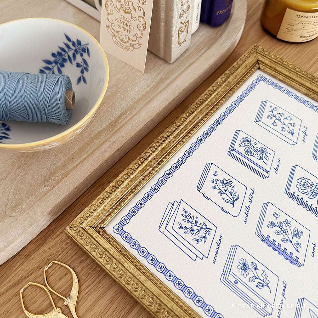 Bookbinding Styles | Giclée Art Print