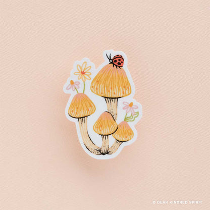 Sulfur Tuft Mushroom | Sticker