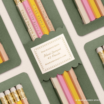 Gold-Foiled Pencil Pack | Bookbinding Edition