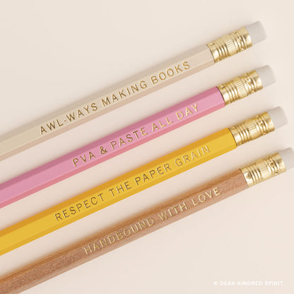 Gold-Foiled Pencil Pack | Bookbinding Edition