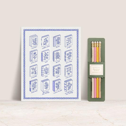 Bookbinding Bundle | Giclée Art Print & Pencil Pack