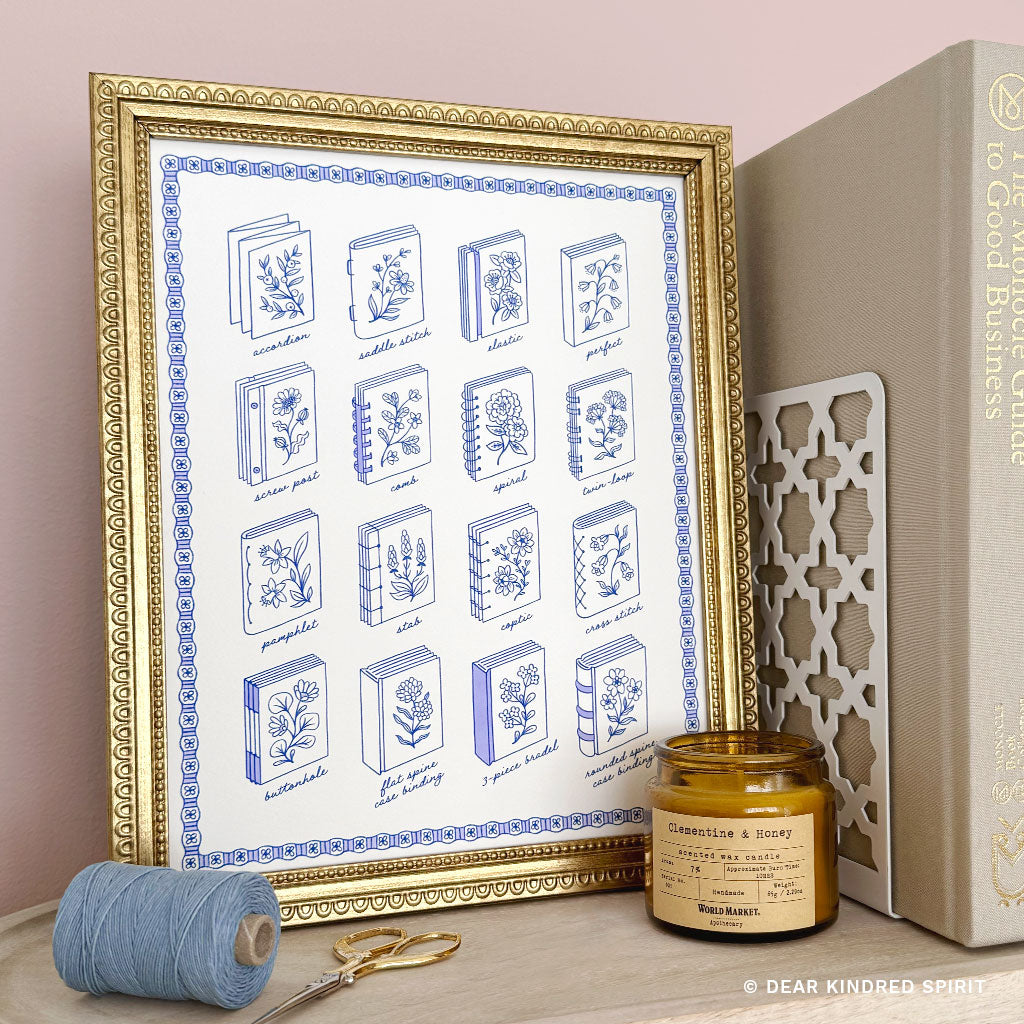 Bookbinding Styles | Giclée Art Print