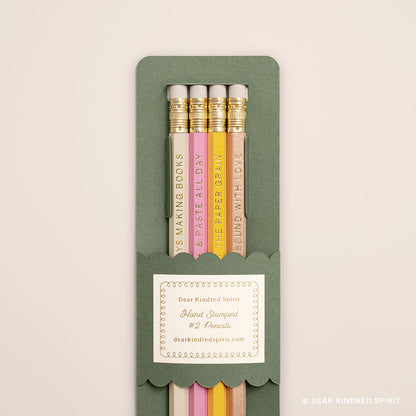 Gold-Foiled Pencil Pack | Bookbinding Edition