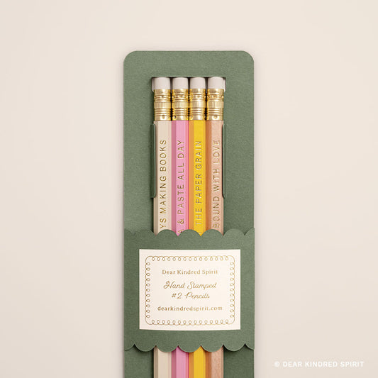 Gold-Foiled Pencil Pack | Bookbinding Edition